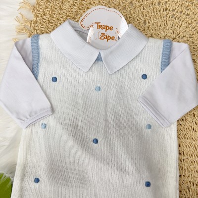  Saída de Maternidade Serenity - Azul Bebê